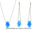 Jewelry Set with Colorful Opal Hamsah Set Fashion S3136